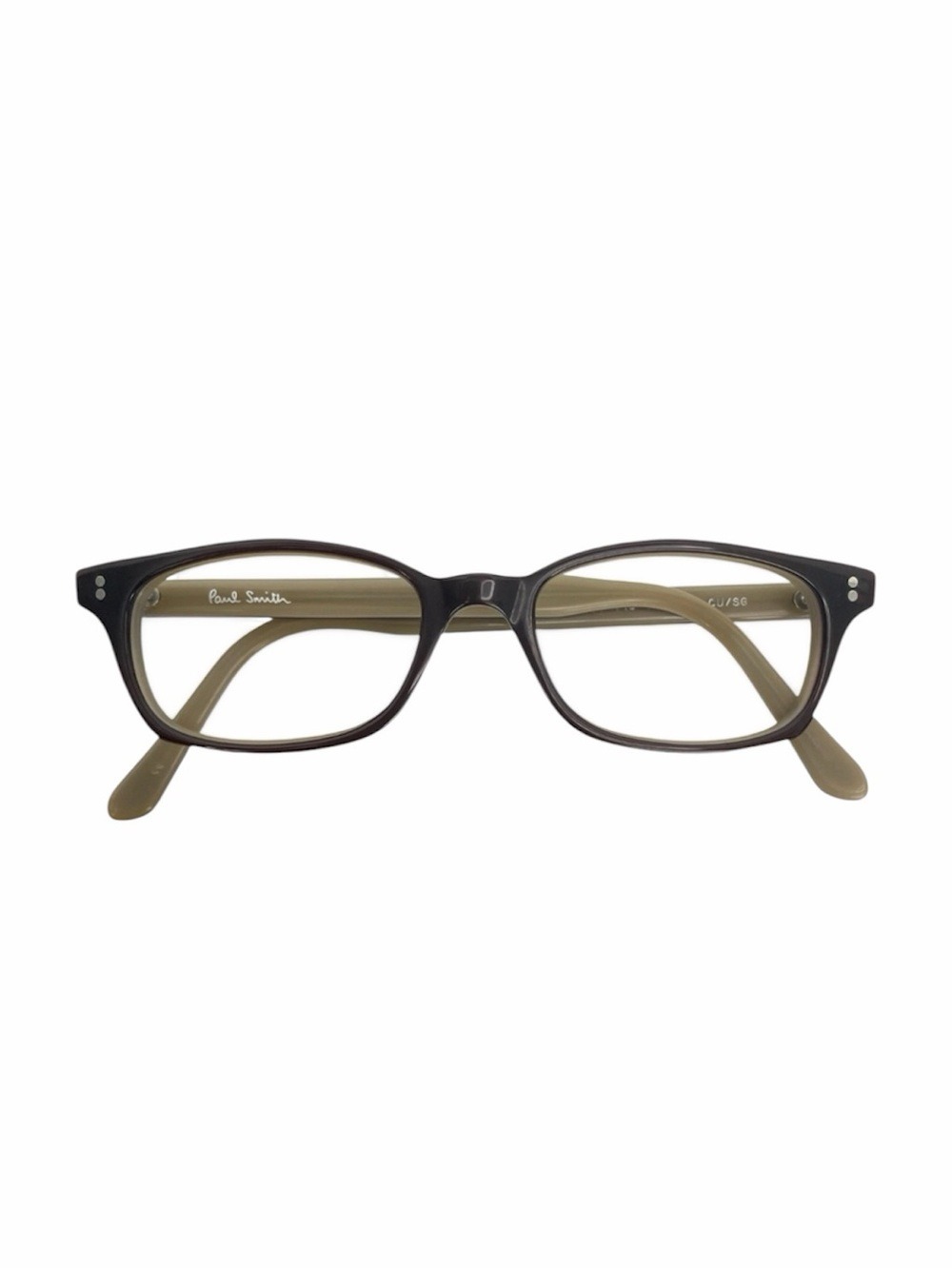 VTG Paul Smith Japan PS-236 Two Tone Brown Olive Acetate Eyeglass Frames 49mm